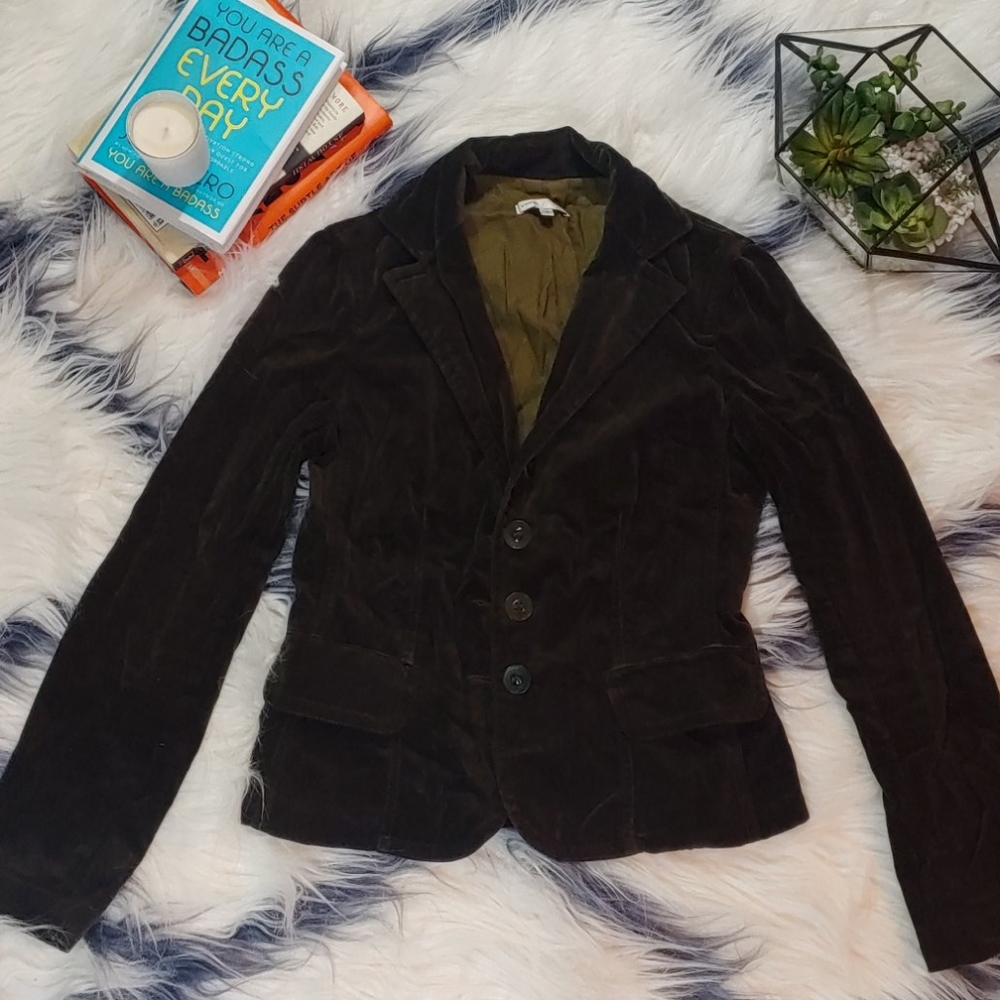 Vince Green Velvet Blazer